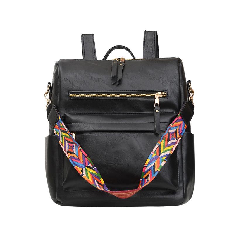 Backpacks | Womens Jossie Slouch Rounded Black Backpack Backpacks Backpacks