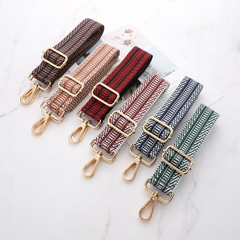 Bag Straps | Womens Khaki Green Diagonal Stripe Replacement Bag Strap Bag Straps Bag Straps