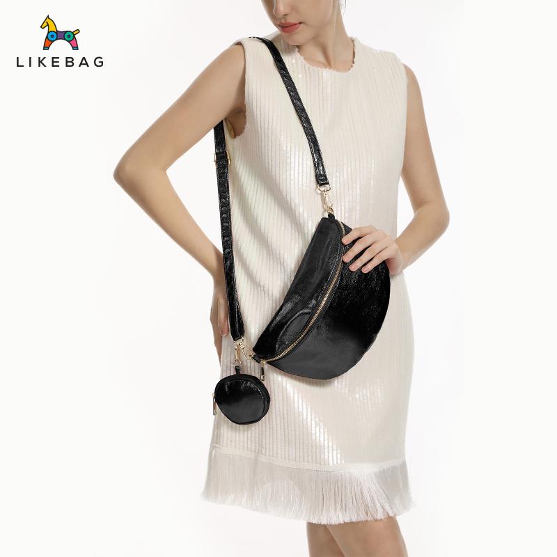 Belt Bags | Womens Veeka Long Black Belt Bag Bags Belt Bags