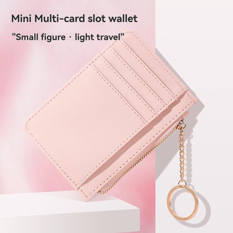 Card Holders | Womens Rita Plum Pink Zipped Card Holder Card Holders Card Holders