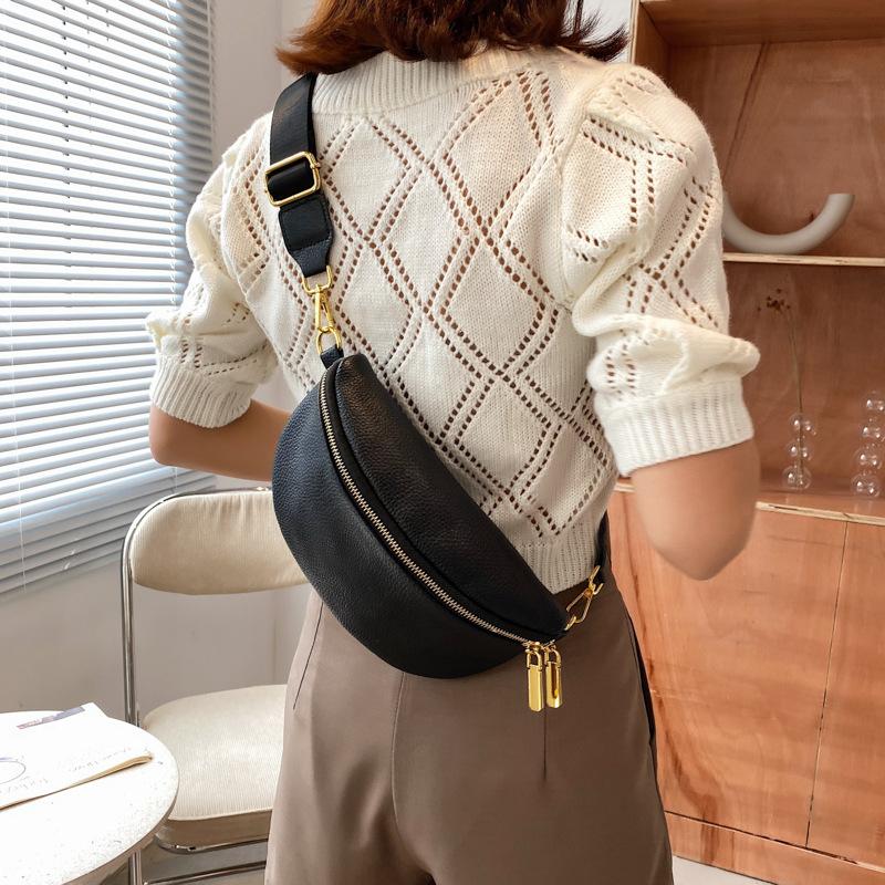 Crossbody Bags | Womens Monochrome Stripe Black Belt Bag Bags Belt Bags