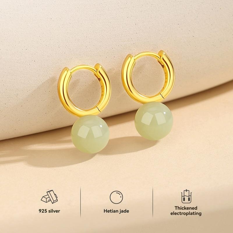 Earrings | Womens Effie White Chalcedony Gold Plated Drop Earrings Earrings Earrings