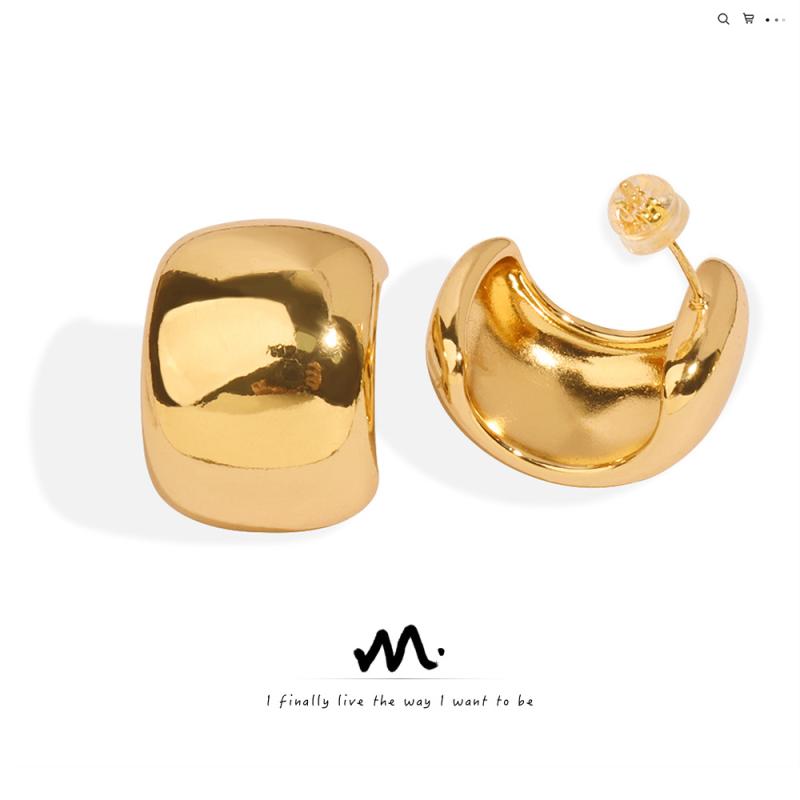 Earrings | Womens Orlaith Gold Tone Hoop Earrings Large Earrings Earrings