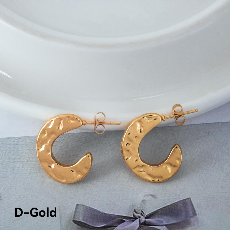 Earrings | Womens Susan Scalloped Engraved Gold Plated Hoop Earrings Earrings Earrings