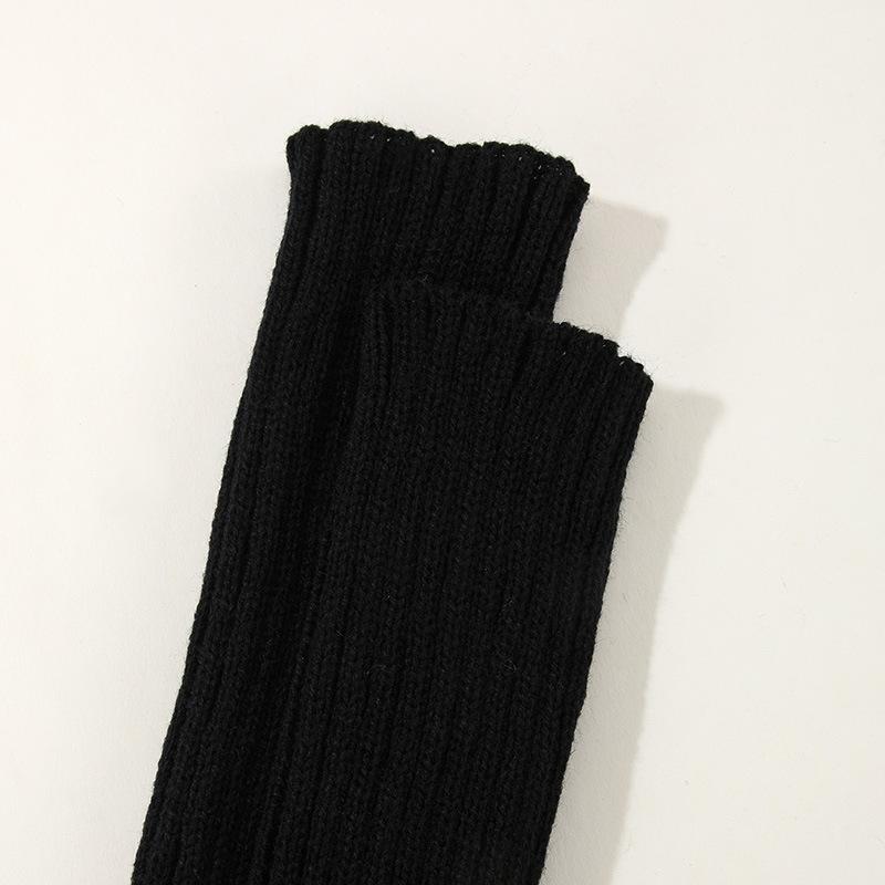 Gloves | Womens Josiah Hopkins Green Knitted Wrist Warmers Autumn Accessories Gloves