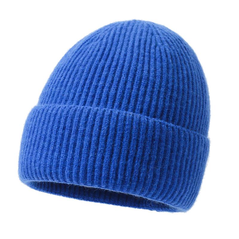 Hats | Womens Cobalt Blue Ribbed Knitted Beanie Hat Autumn Accessories Hats