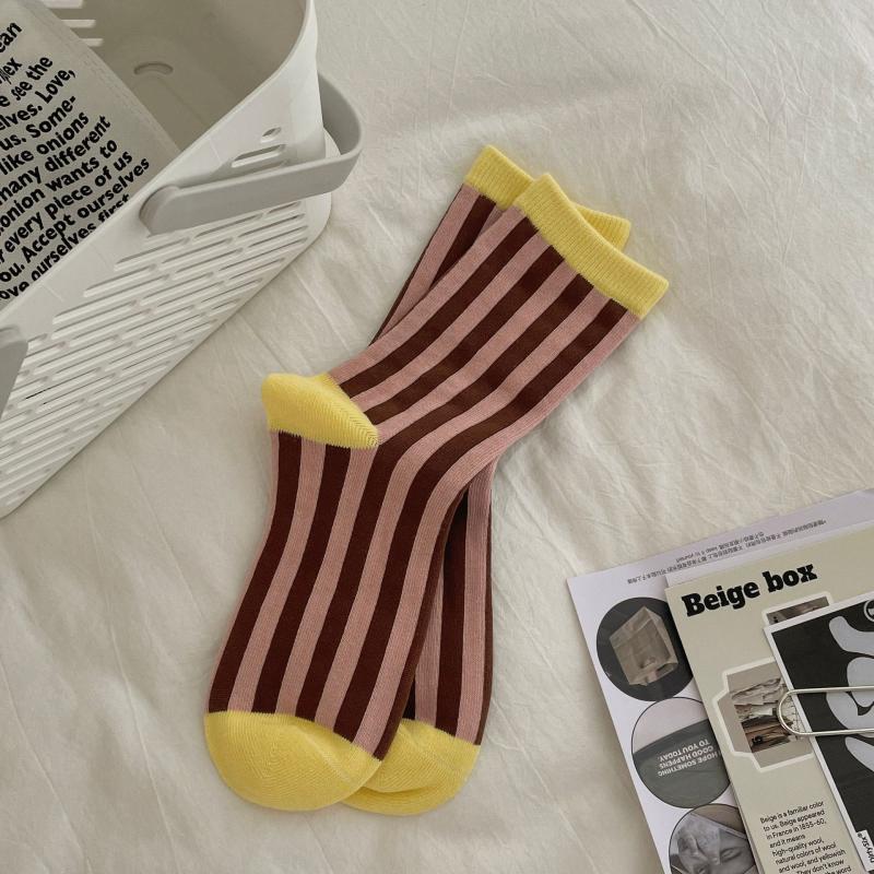 Socks & Tights | Womens Black & White Stripe Ankle Socks Autumn Accessories Socks & Tights