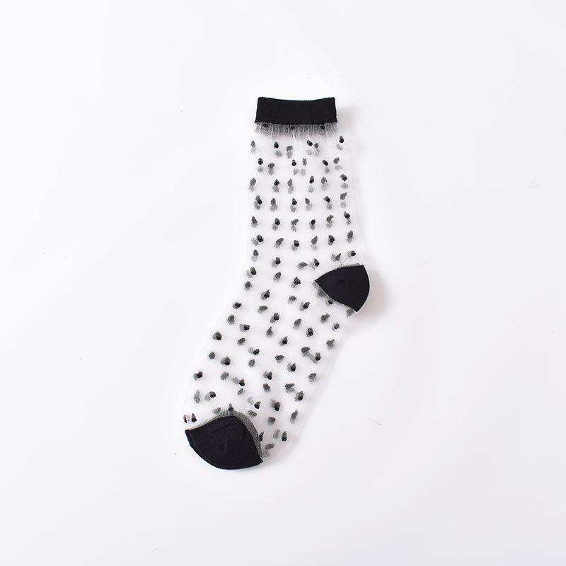 Socks & Tights | Womens Coral Orange Spotty Sheer Ankle Socks Autumn Accessories Socks & Tights