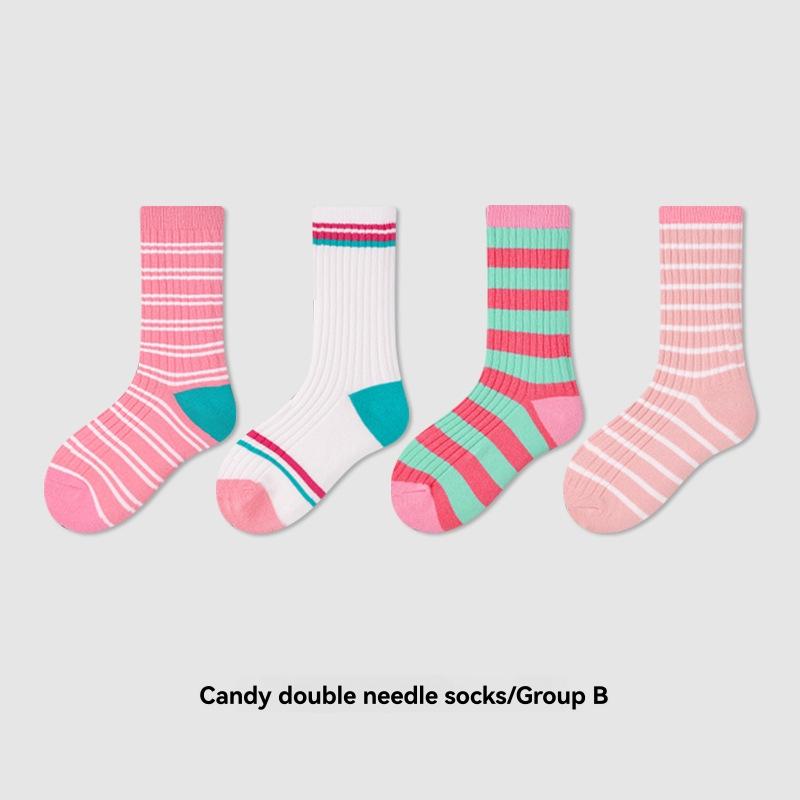 Socks & Tights | Womens Green & Pink Ribbed Boot Socks Autumn Accessories Socks & Tights