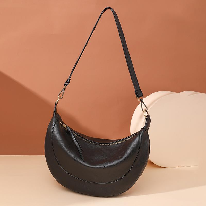 Work Bags | Womens Ida Black Curved Sling Crossbody Bag Bags Crossbody Bags